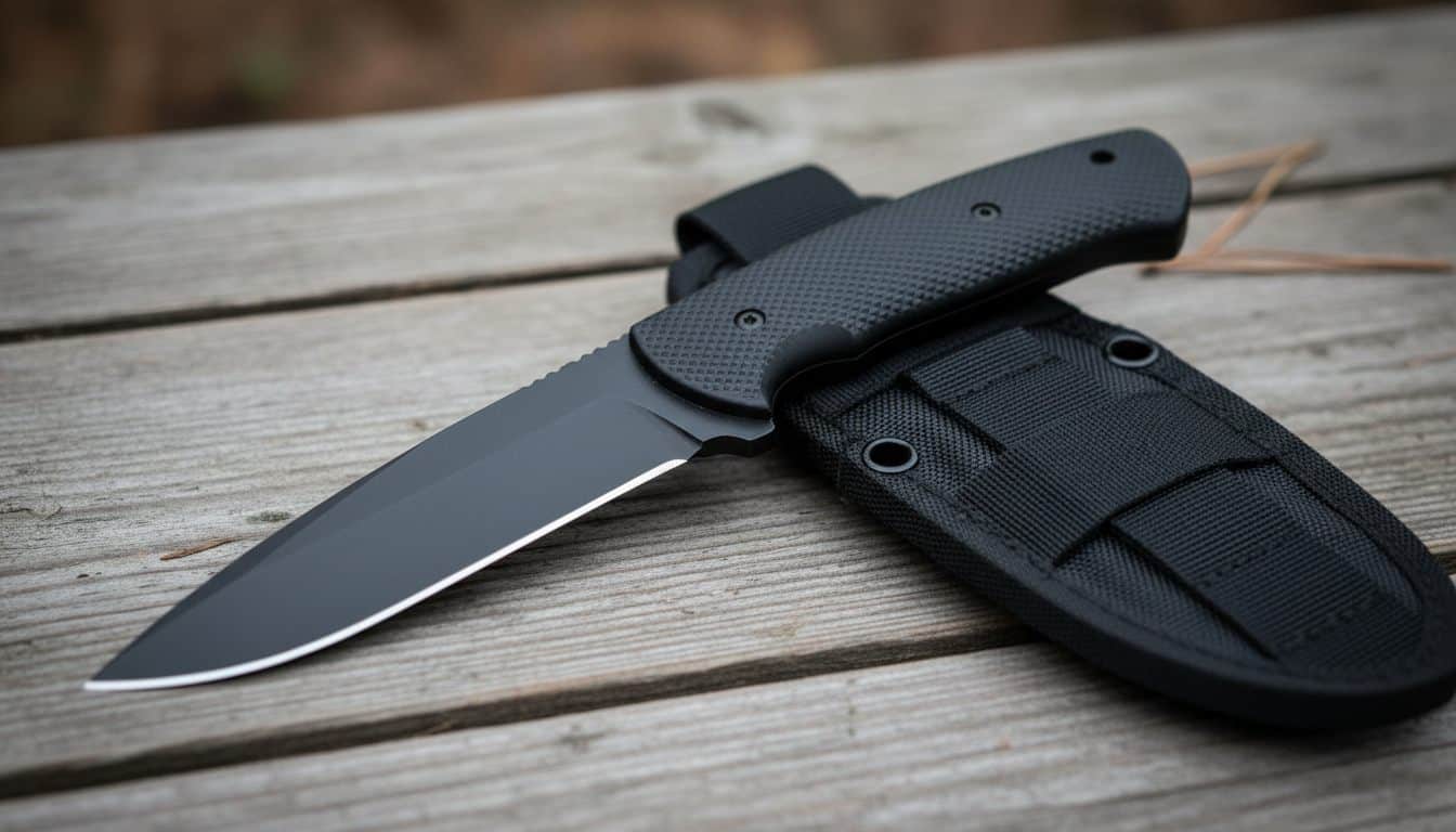 Gerber StrongArm sort fastbladet kniv med MOLLE-skede