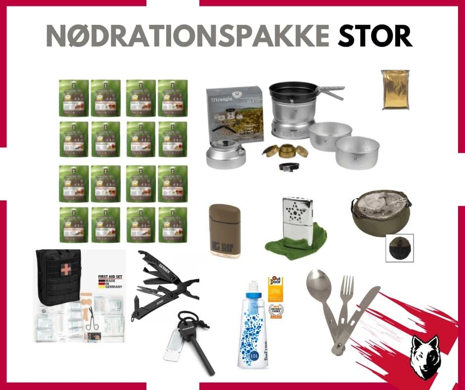 Nødration Pakke - Stor