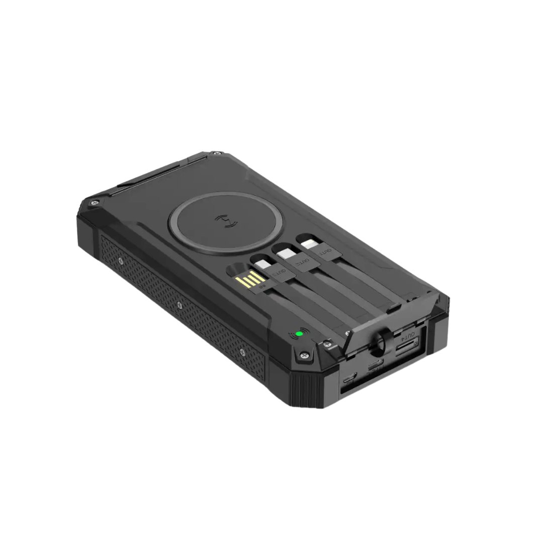 Denver PSC-20012 20.000 m. trådløs opladning solcelle powerbank